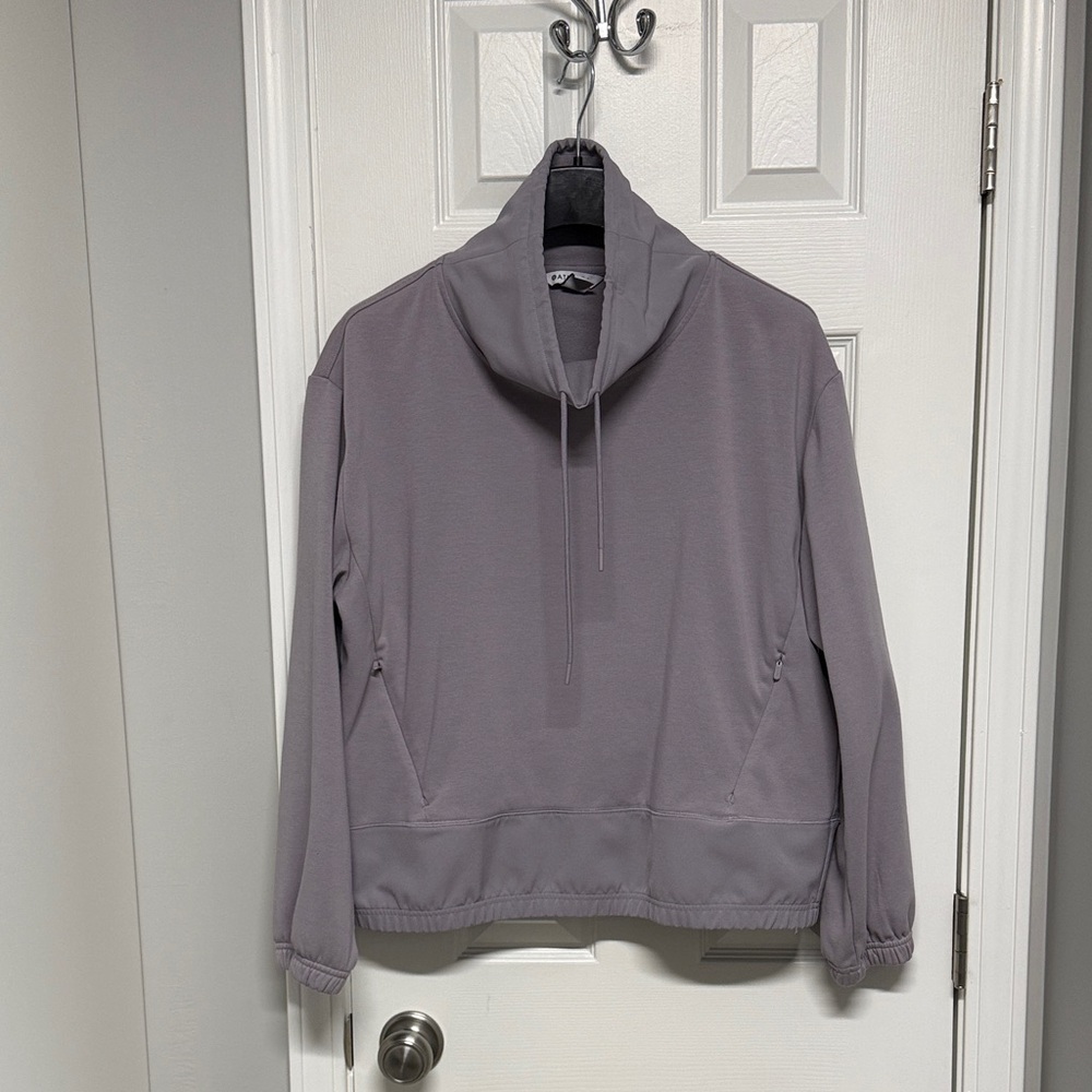 Athleta Women's Charcoal Cowl Neck Hoodie